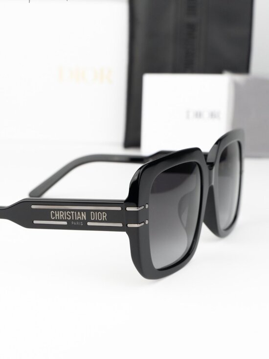 Dior Women Sunglasses Black Grey Gradient Square DIORSIGNATURE S11F 14A1 NEW main image 10